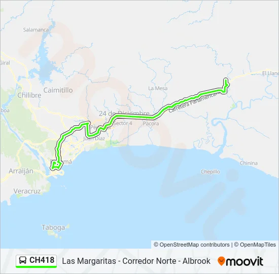 CH418 Bus Line Map
