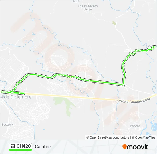 CH420 Bus Line Map