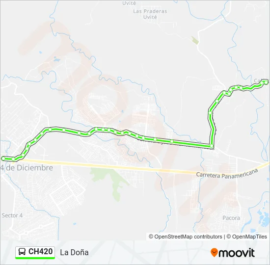 CH420 Bus Line Map