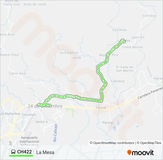 CH422 Bus Line Map