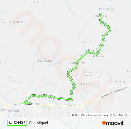 CH424 Bus Line Map