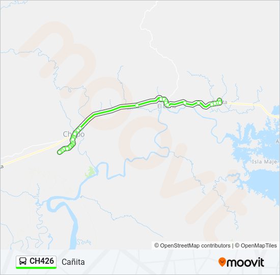 Mapa de CH426 de autobús