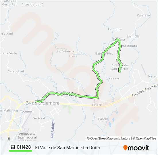 CH428 Bus Line Map