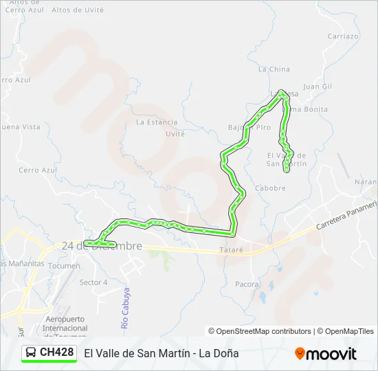 CH428 Bus Line Map
