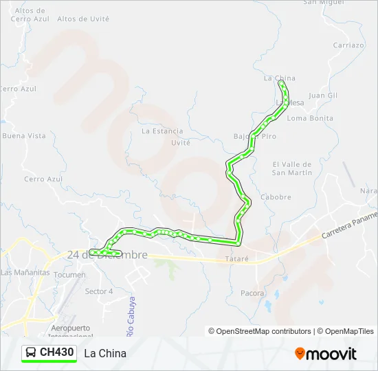 CH430 Bus Line Map