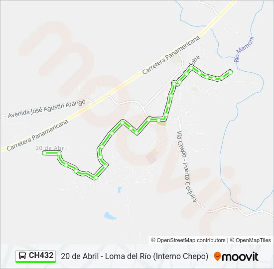 CH432 Bus Line Map