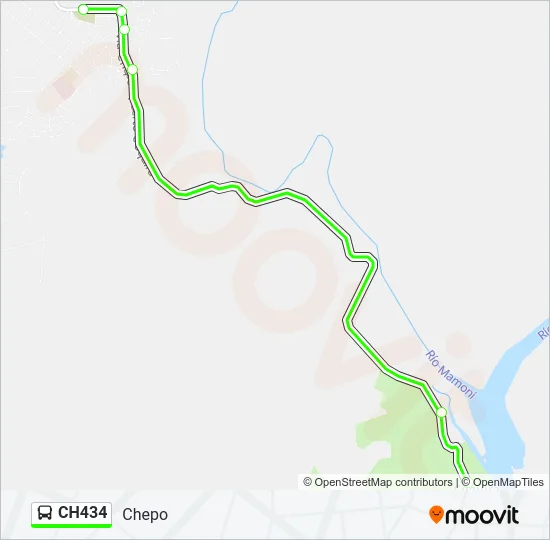 CH434 Bus Line Map