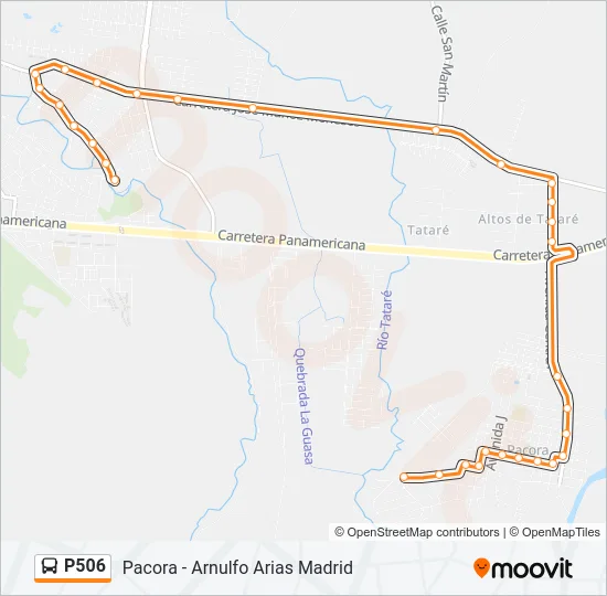P506 Bus Line Map