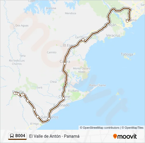 B004 Bus Line Map