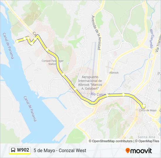 W902 Bus Line Map
