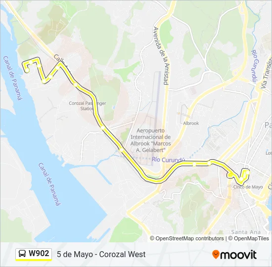 W902 Bus Line Map