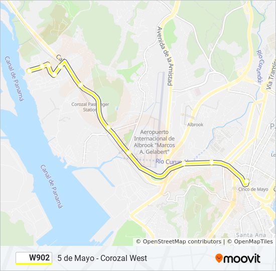 W902 bus Line Map