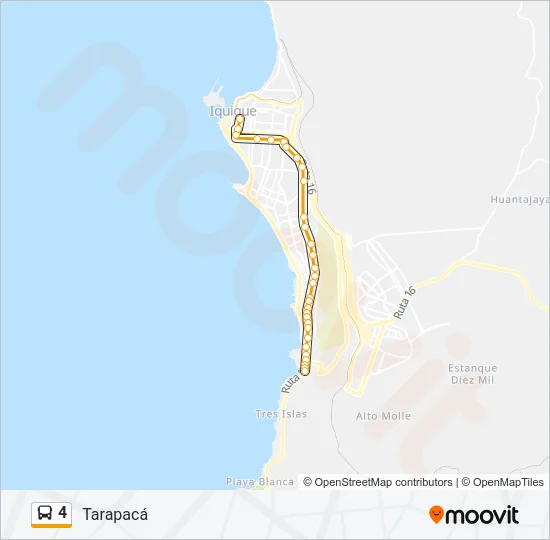 4 Bus Line Map