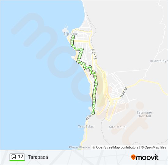 Mapa de 17 de autobús