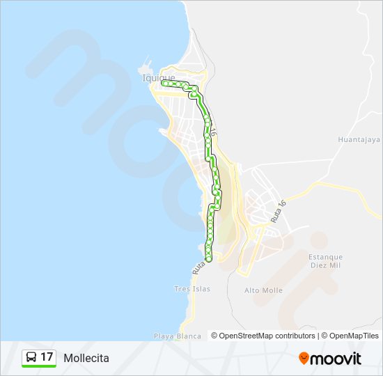 Mapa de 17 de autobús