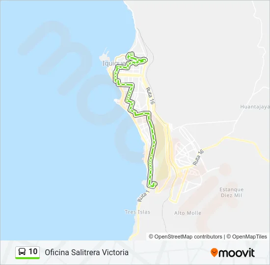 10 Bus Line Map