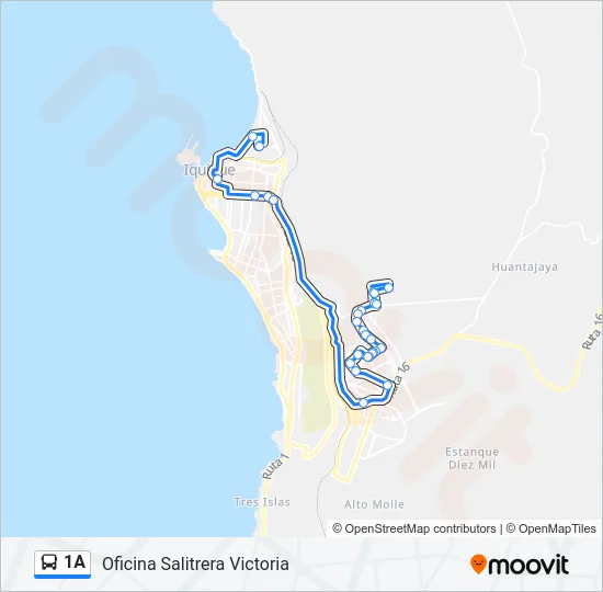 1A Bus Line Map