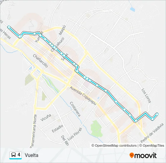 4 Bus Line Map