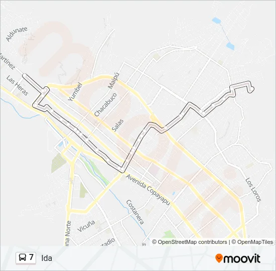 7 Bus Line Map