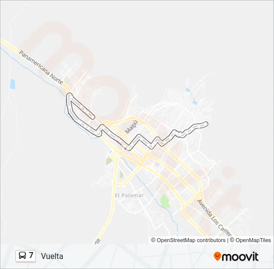 7 Bus Line Map