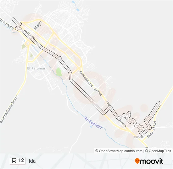 12 Bus Line Map