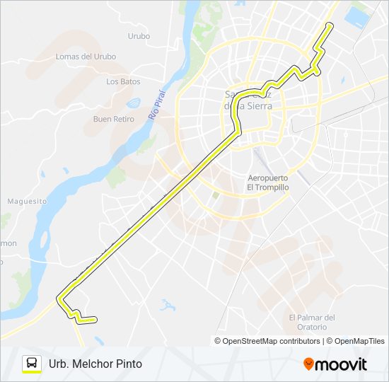 Mapa de 44 AMA de autobús