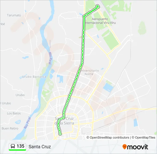 135 Bus Line Map
