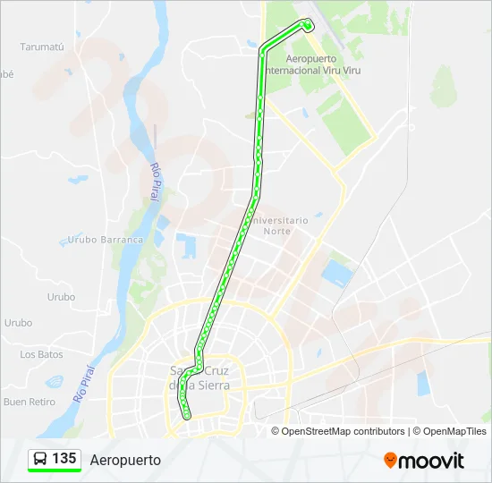 135 Bus Line Map