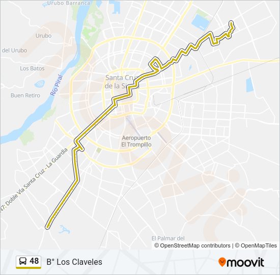 Mapa de 48 de autobús