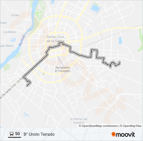 50 bus Line Map