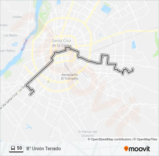 50 Bus Line Map