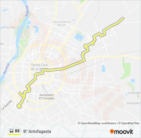 88 Bus Line Map