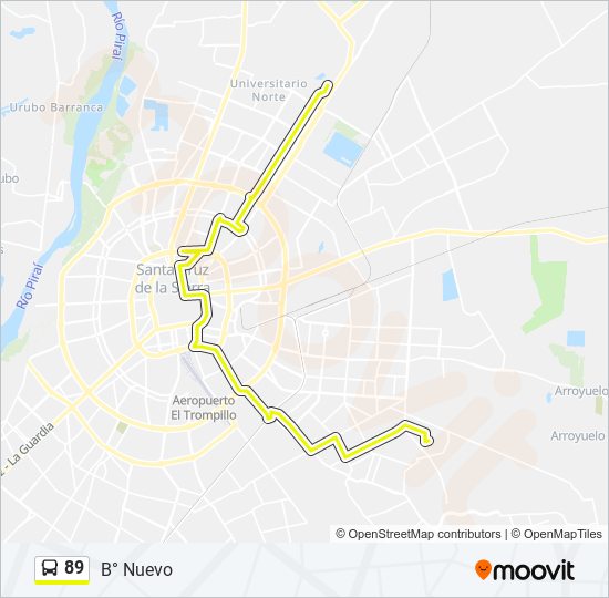 89 bus Line Map