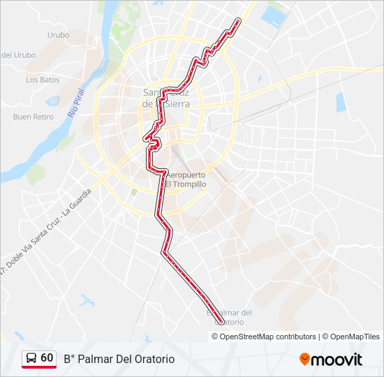 Mapa de 60 de autobús