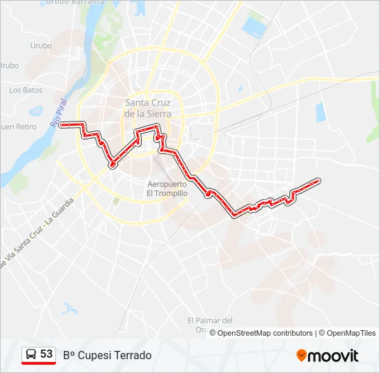 53 Bus Line Map