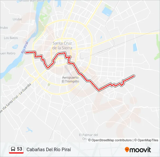 53 Bus Line Map