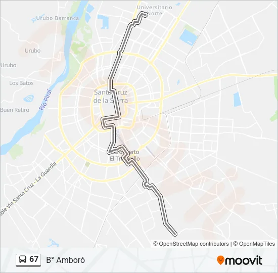 67 Bus Line Map