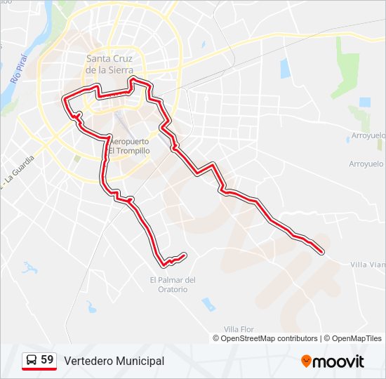 Mapa de 59 de autobús