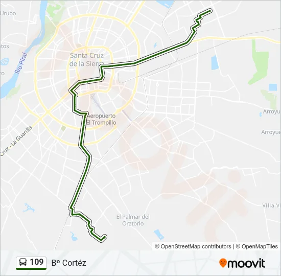 109 Bus Line Map