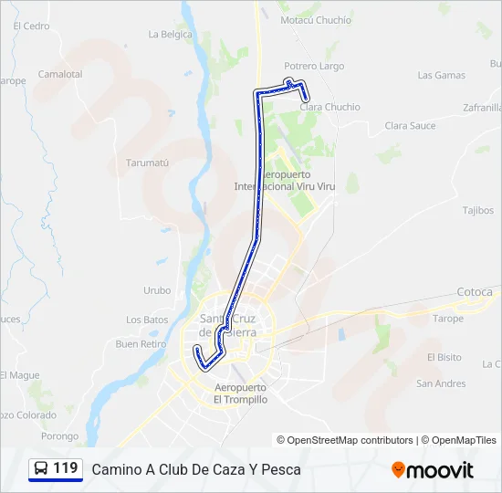 119 Bus Line Map