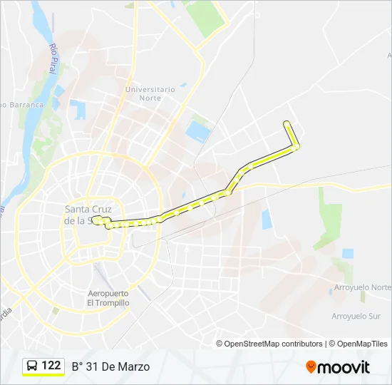 122 Bus Line Map