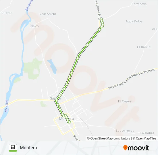 SAAVEDRA Bus Line Map