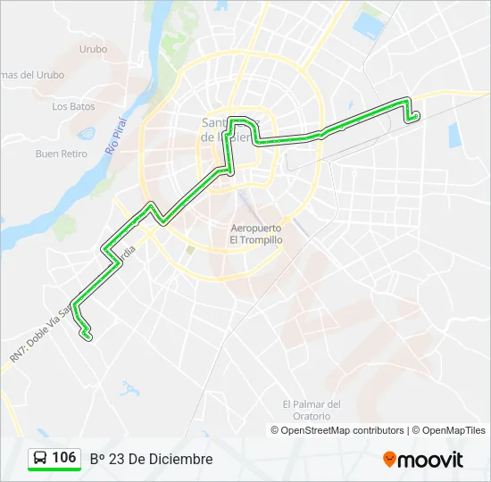 106 Bus Line Map