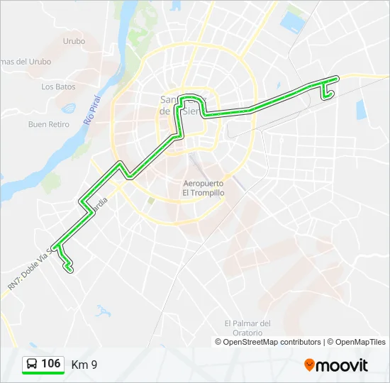 106 Bus Line Map