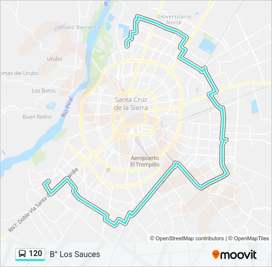 120 Bus Line Map