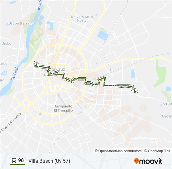 98 bus Line Map