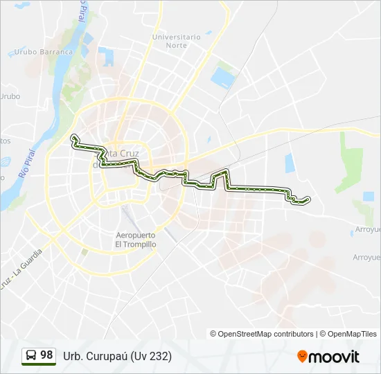 98 Bus Line Map