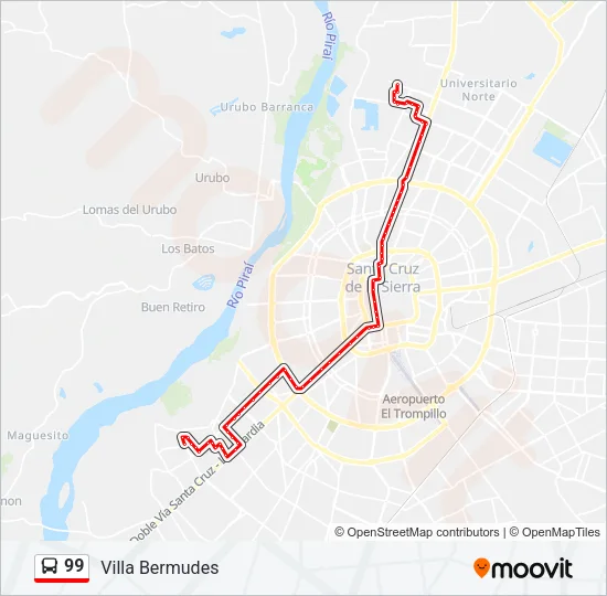 99 Bus Line Map