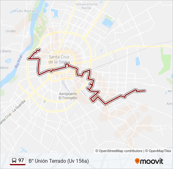 97 bus Line Map