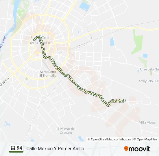 94 Bus Line Map